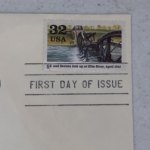 1995 World War II 2 1945: Victory At Last Stamped Envelopes Lot Of 3 32c Stamps - Picture 7 of 9